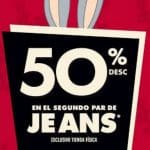 C&A Segundo a mitad de precio en Jeans del 10 al 23 agosto