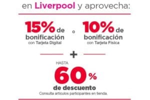 Liverpool – Gran Barata de Verano Hasta 60% de descuento + 15% de bonificación con Banorte