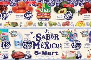 Folleto S-Mart frutas y verduras del 25 al 27 de agosto de 2020