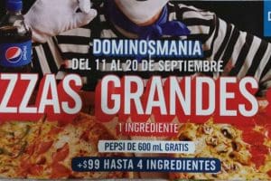 Domino’s Pizza: 2 pizzas grandes por $199 + refresco de 600 ml