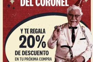 KFC: Cupón 20% de descuento en tu próxima compra