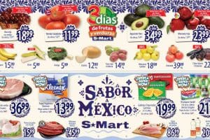 Folleto S-Mart frutas y verduras del 15 al 17 de septiembre 2020
