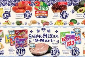 Folleto S-Mart frutas y verduras del 8 al 10 de septiembre 2020