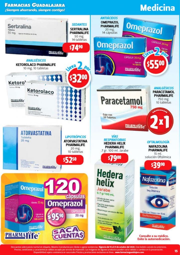 Folleto Farmacias Guadalajara del 15 al 31 de octubre 2020 29