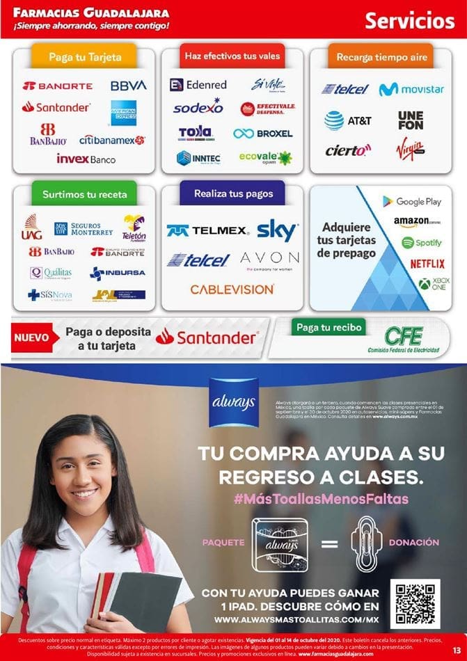 Folleto Farmacias Guadalajara Ofertas del 1 al 14 de octubre 2020 12