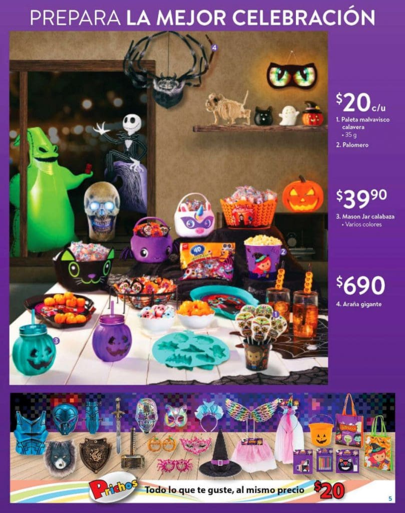 Folleto Walmart ofertas Halloween del 16 de octubre al 2 de noviembre 2020 4