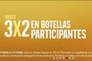 Bodegas Alianza Buen Fin 2020: 3×2 en botellas participantes