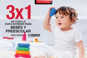 Sears Buen Fin 2020: 3×1 en ropa interior para bebés y preescolar