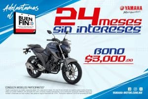 Yamaha Buen Fin 2020: 24 Meses Sin Intereses + Bono de $3,000