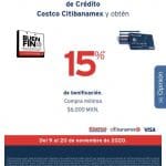Costco Buen fin 2020: 15% bonificación con tarjeta de crédito Citibanamex