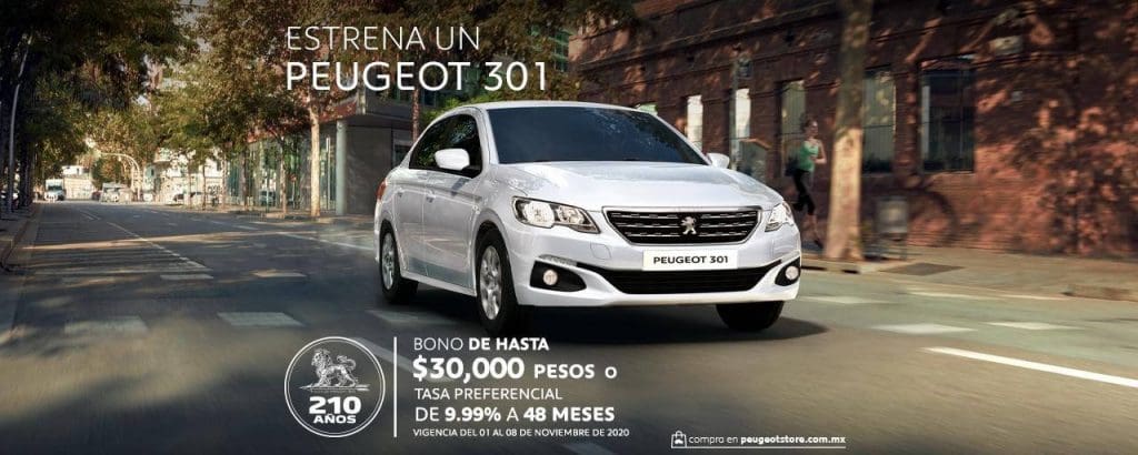 Promociones Peugeot Buen Fin 2020: Bonos de Hasta $30,000 2