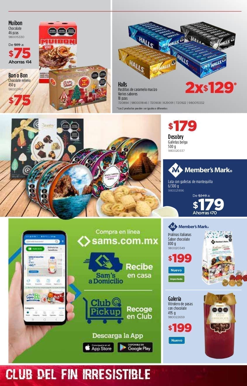 Sams Club Buen Fin Irresistible 2020 Folleto y cuponera de ofertas