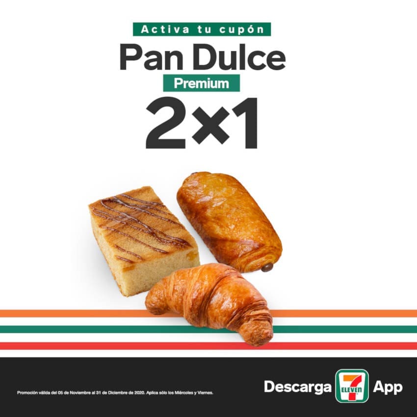 7-Eleven: Cupones de 2x1 en Pan Dulce y Dr Pepper 600 ml 2