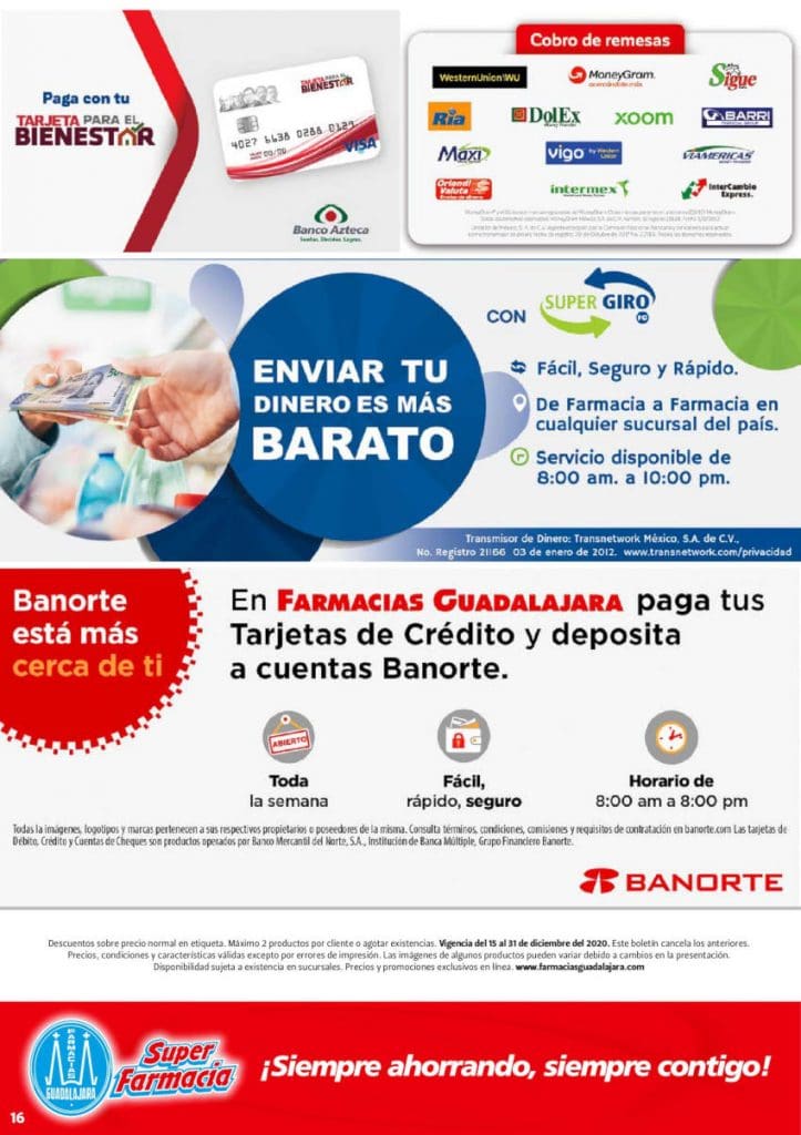 Folleto Farmacias Guadalajara del 15 al 31 de diciembre 2020 30