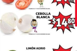 Folleto Soriana Mercado frutas y verduras del 8 al 10 de diciembre 2020