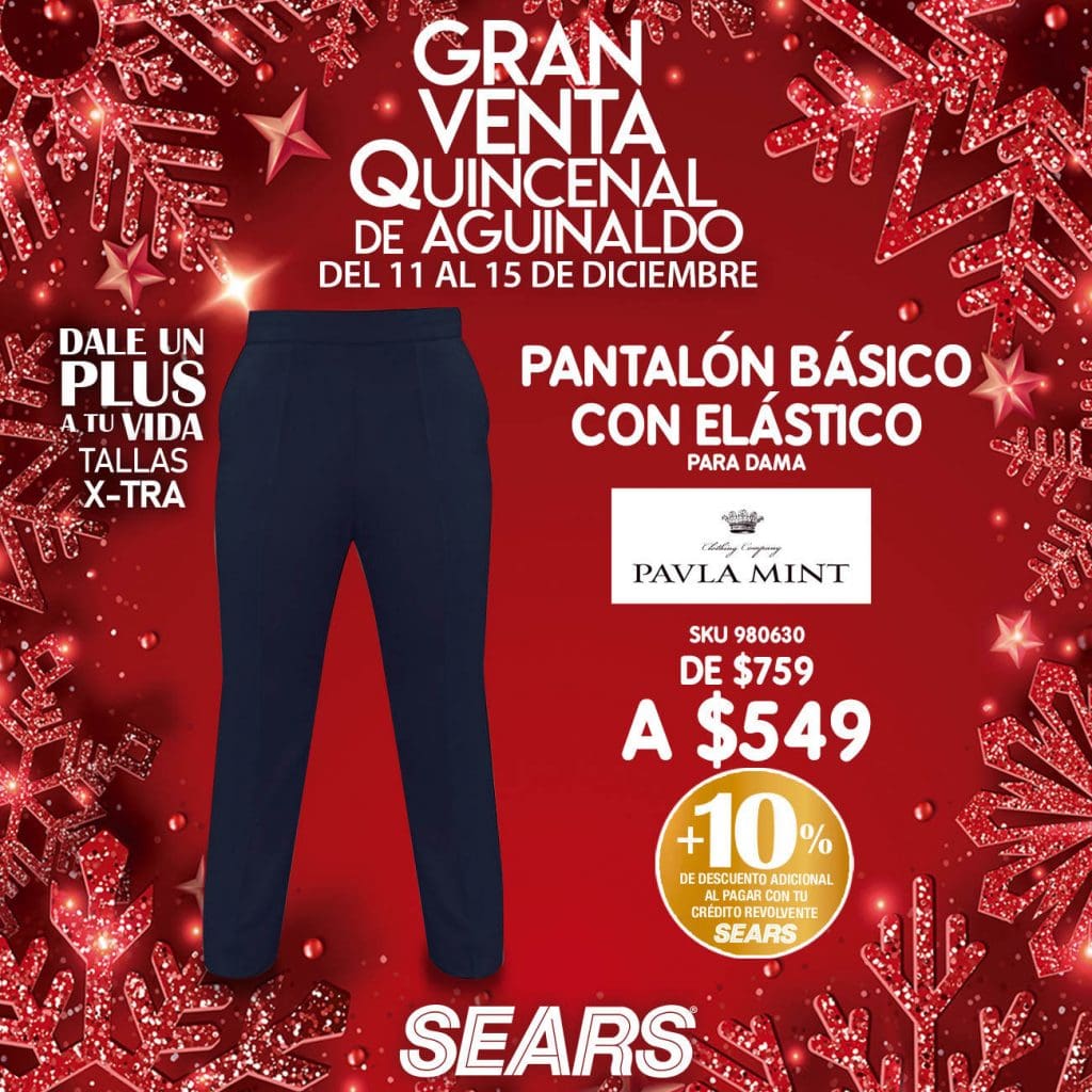 Sears Venta Nocturna Quincenal de Aguinaldo del 11 al 15 diciembre 2020 3