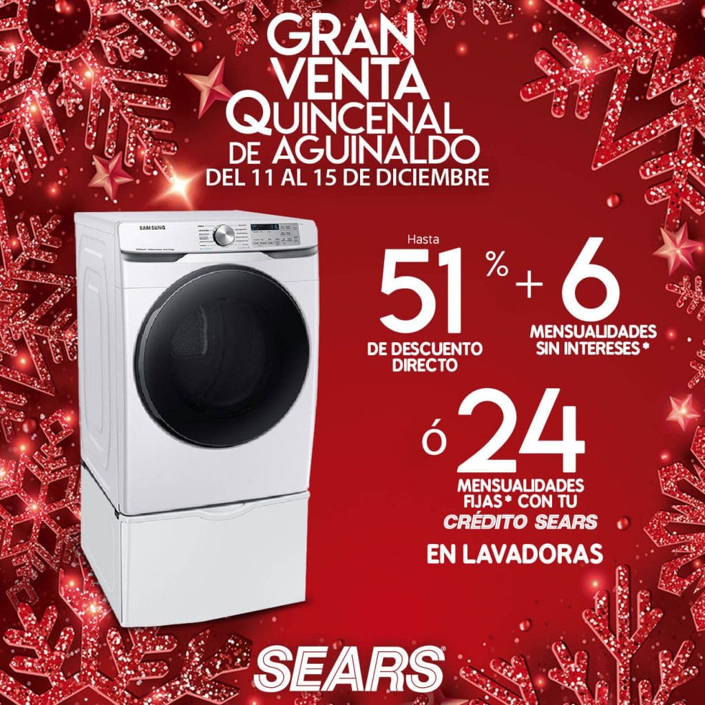 Sears Venta Nocturna Quincenal de Aguinaldo del 11 al 15 diciembre 2020 2