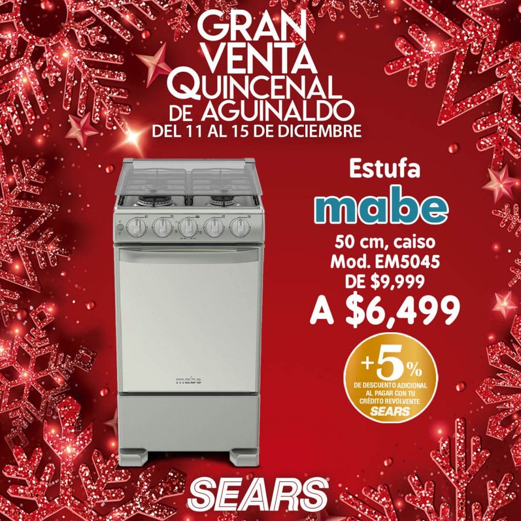 Sears Venta Nocturna Quincenal de Aguinaldo del 11 al 15 diciembre 2020 1