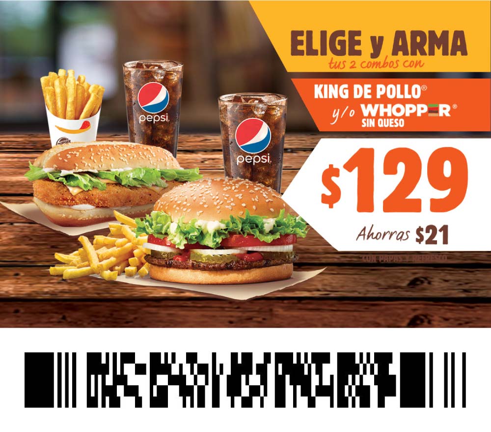 Cupones Burger King del 13 al 24 de enero de 2021 39