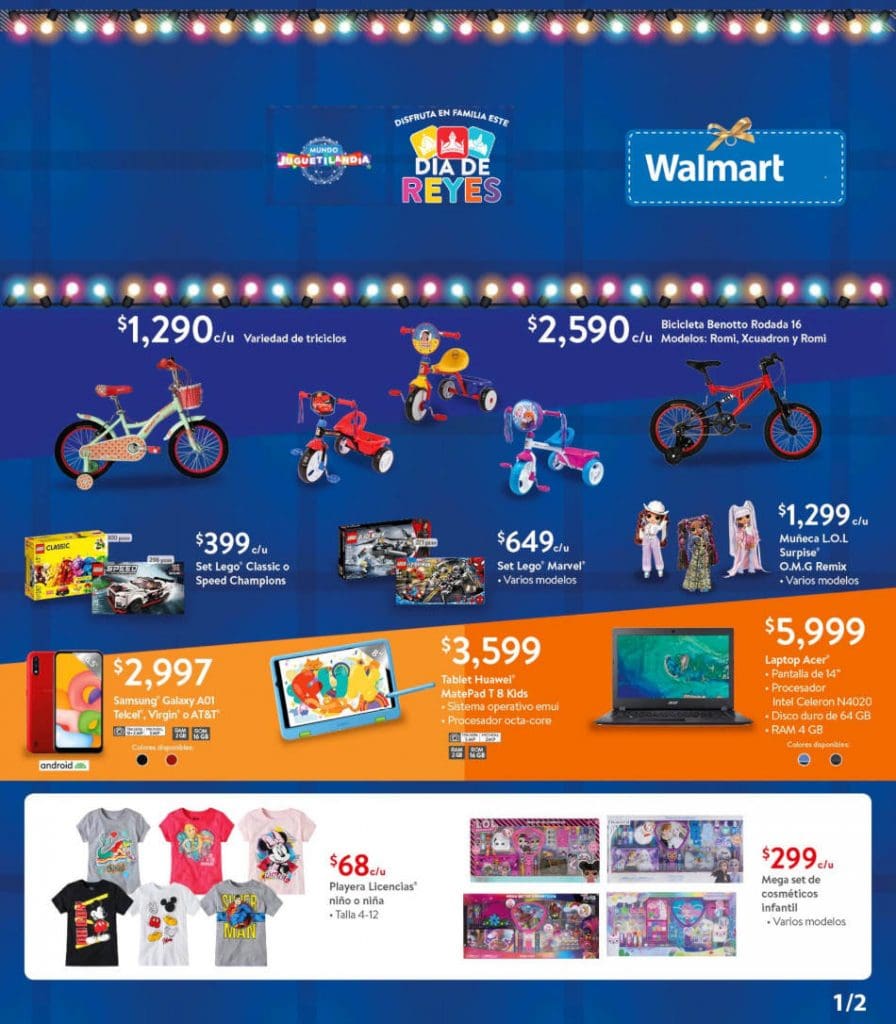Folleto Walmart Día de Reyes del 1 al 6 de enero de 2021