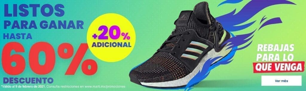 Rebajas Martí Hasta 60% de descuento + 20% adicional