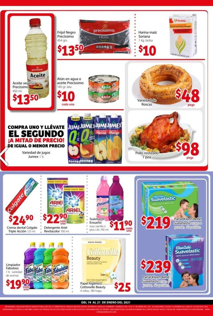 Folleto de ofertas Soriana Mercado 20 y 21 de enero 2021 2