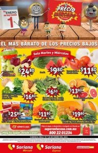 Soriana Mercado frutas y verduras 19 al 21 de enero 2021