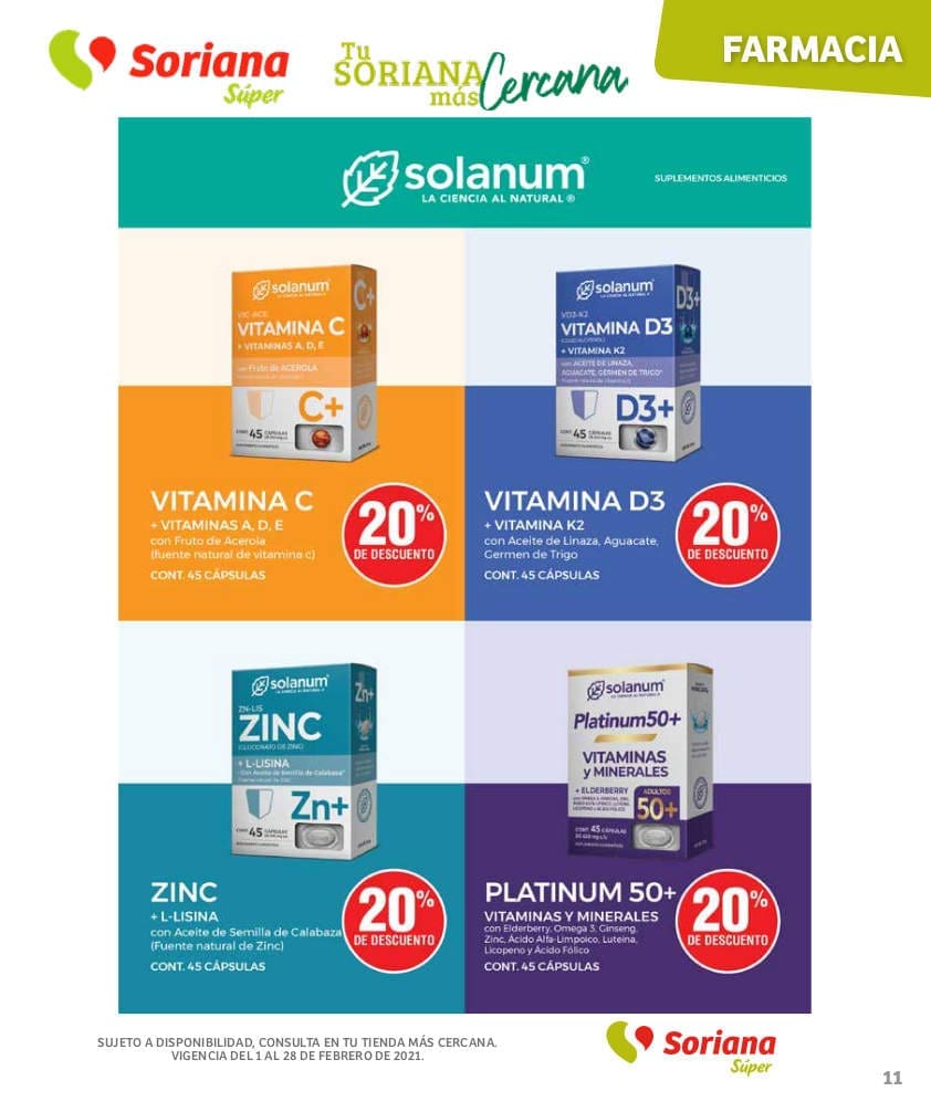 Soriana Super Folleto Farmacia Todo para tu Salud Febrero 2021 35