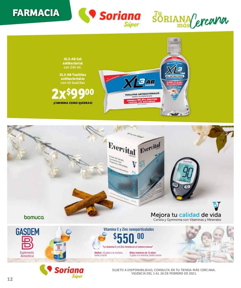 Soriana Super Folleto Farmacia Todo para tu Salud Febrero 2021 36