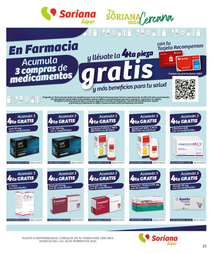 Soriana Super Folleto Farmacia Todo para tu Salud Febrero 2021 43