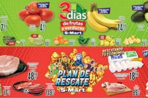 Folleto S-Mart frutas y verduras del 2 al 4 de Febrero 2021