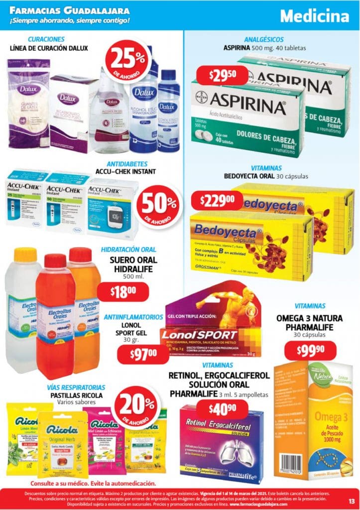 Folleto Farmacias Guadalajara Ofertas del Ahorro al 14 de marzo 2021 27