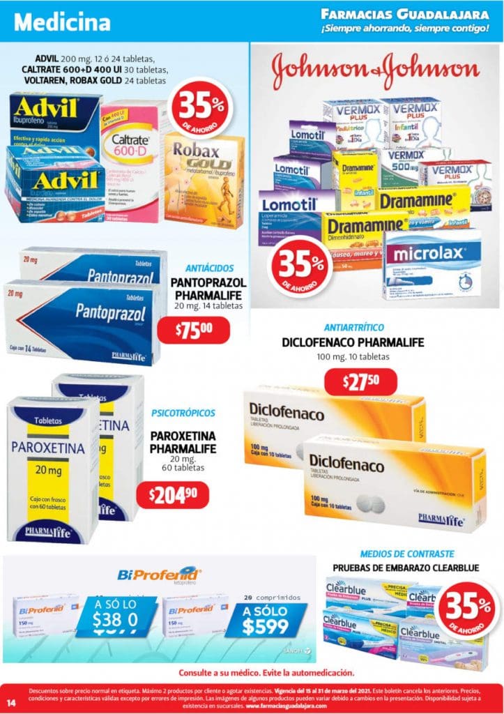 farmacias guadalajara folleto marzo 14 1