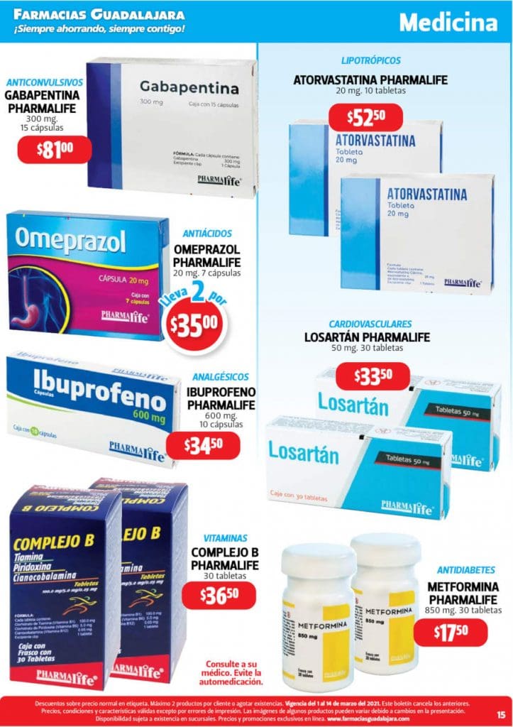 Folleto Farmacias Guadalajara Ofertas del Ahorro al 14 de marzo 2021 29