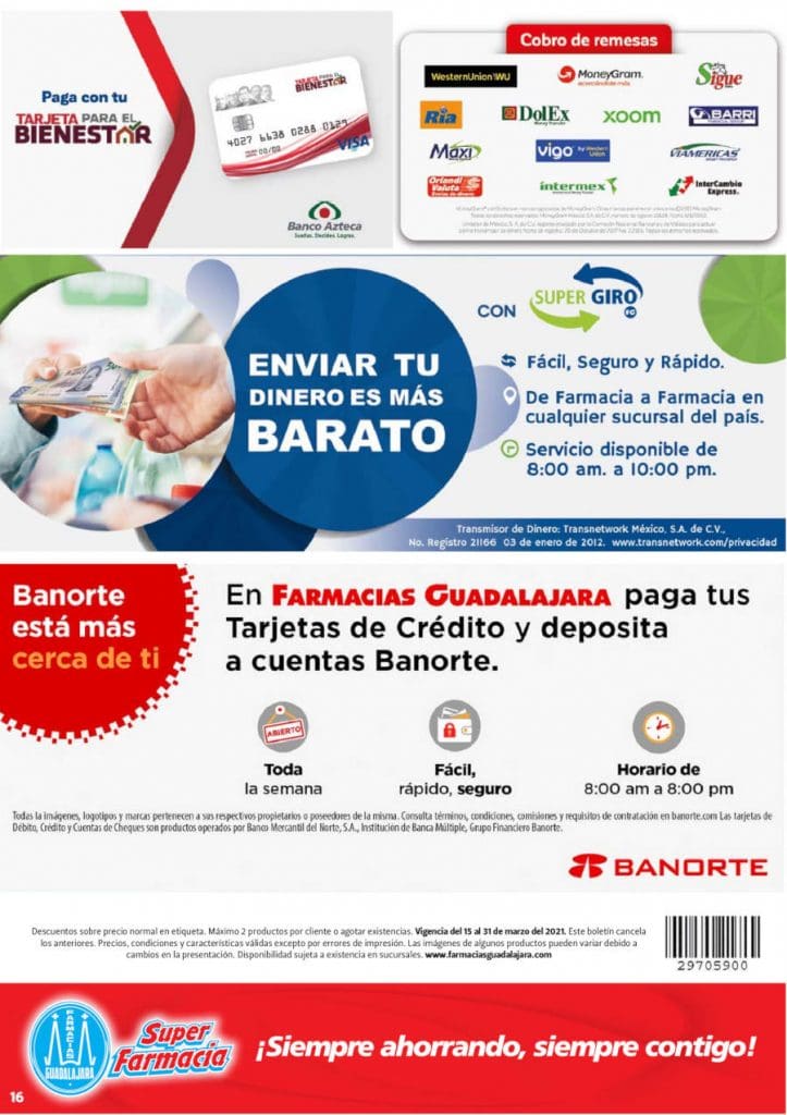 farmacias guadalajara folleto marzo 16 1