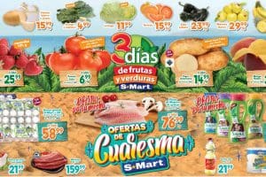Folleto S-Mart frutas y verduras del 9 al 11 de marzo 2021