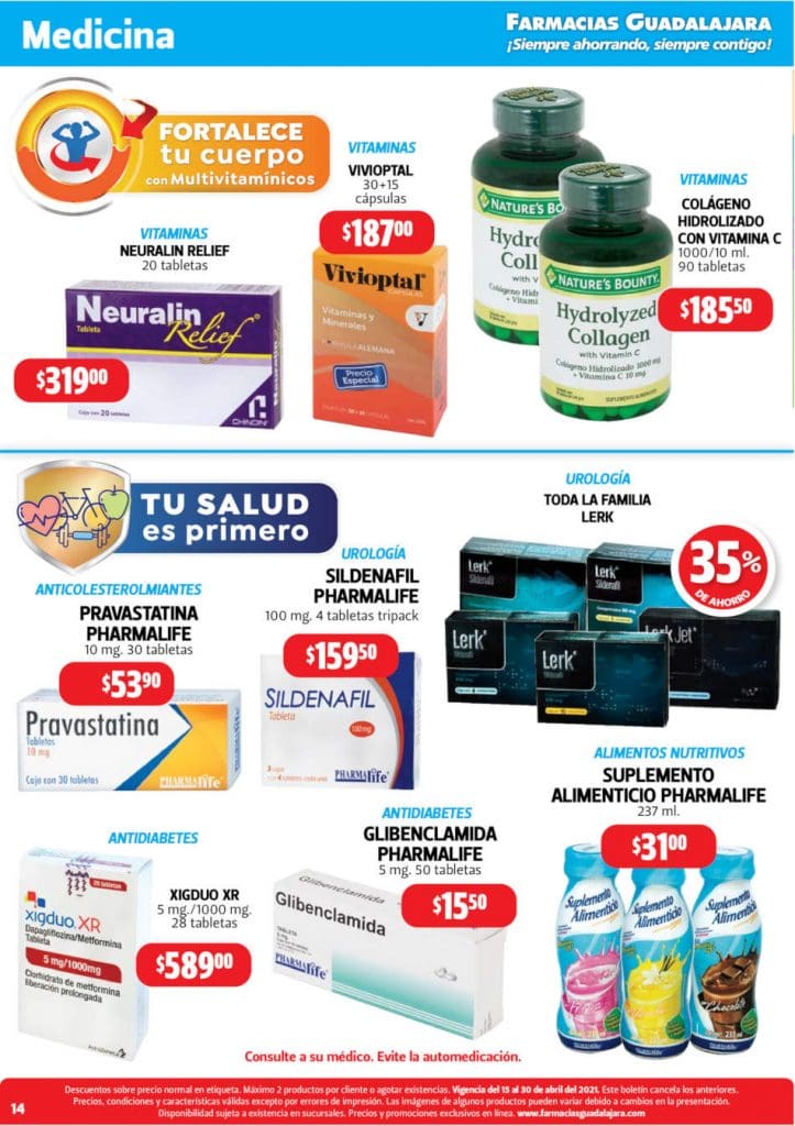 Folleto Farmacias Guadalajara Ofertas del 15 al 30 de abril 2021 28