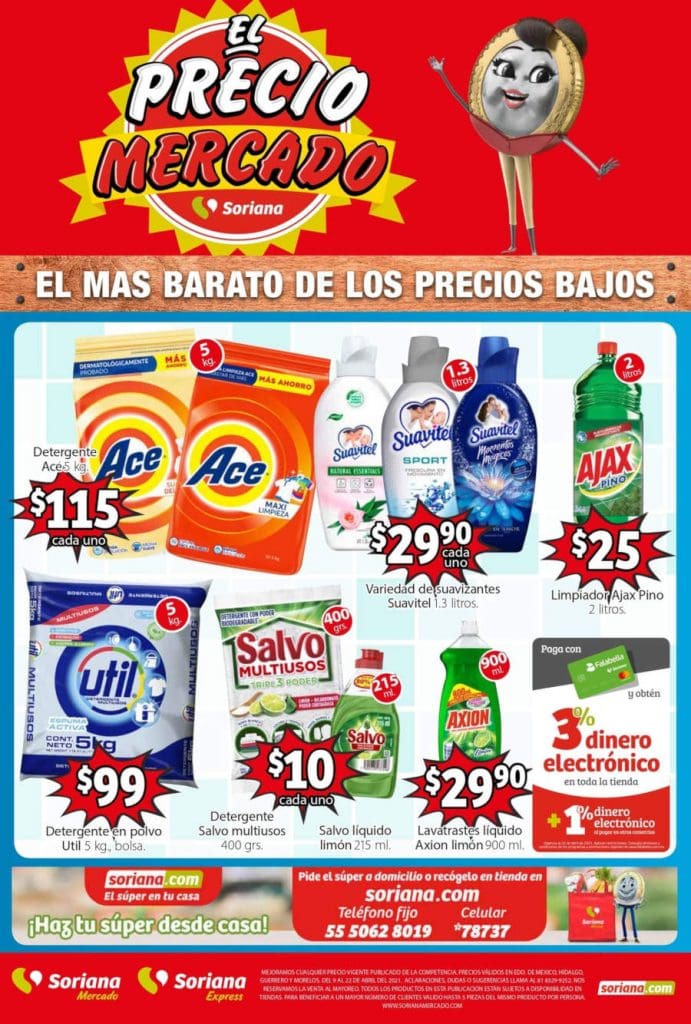 Folleto de ofertas Soriana Mercado 9 al 22 de abril 2021