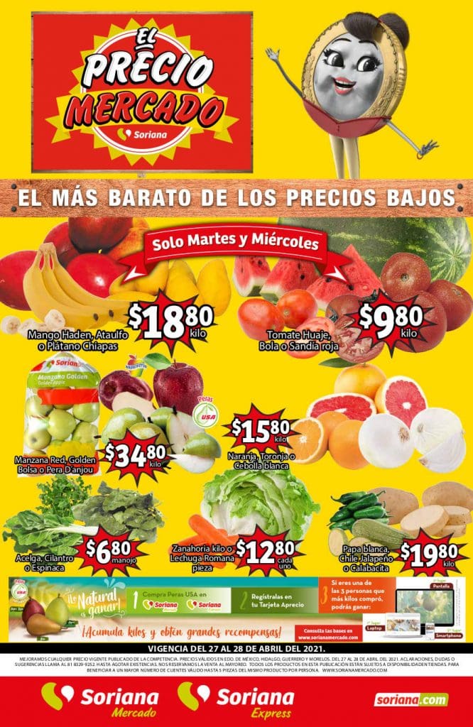 Folleto Soriana Mercado frutas y verduras 27 al 29 de abril 2021 4