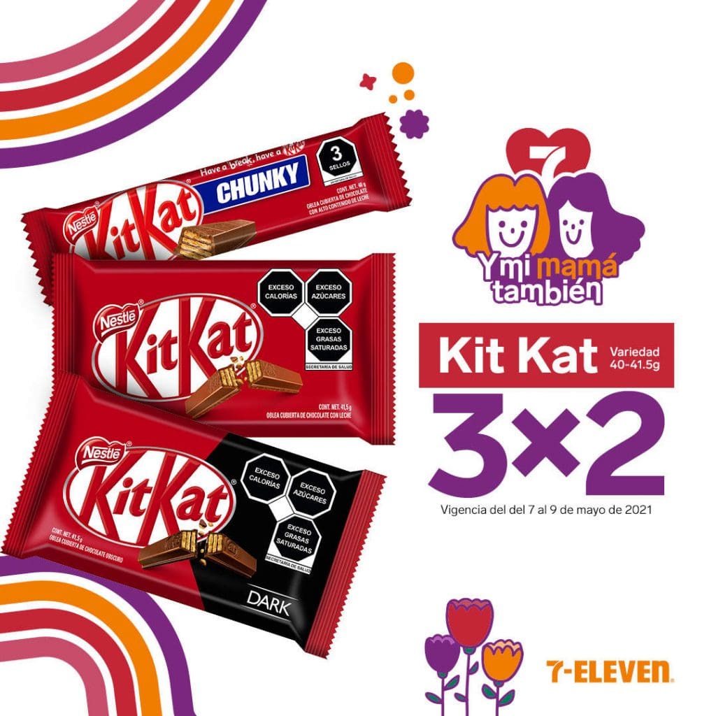 Promoción 7-Eleven Día de las Madres 2021: 3×2 en chocolates 9