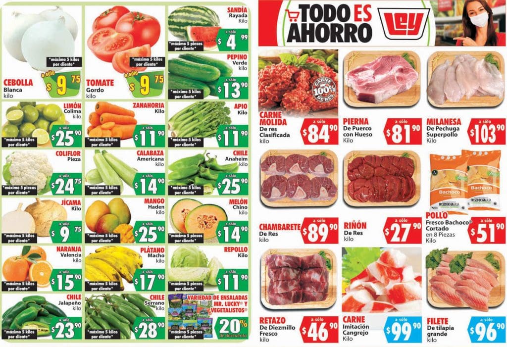 Folleto Casa Ley Frutas y verduras 25 y 26 de mayo 2021