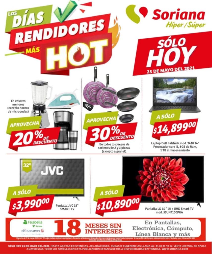 Ofertas Soriana Hot Sale Días Rendidores 25 de mayo 2021 1