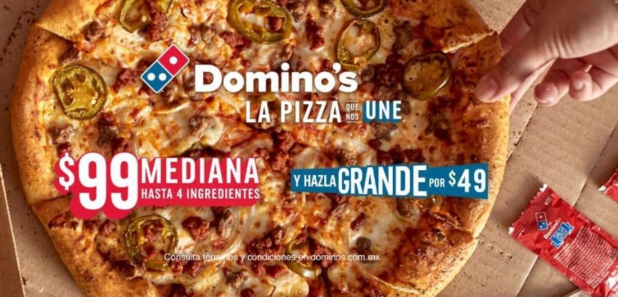 Promoción Dominós Pizza Día de las Madres 2021: Pizza Mediana a $99 4
