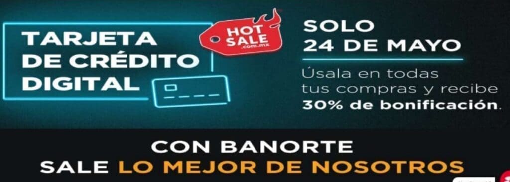 Promociones Banorte Hot Sale 2021 30% de bonificación