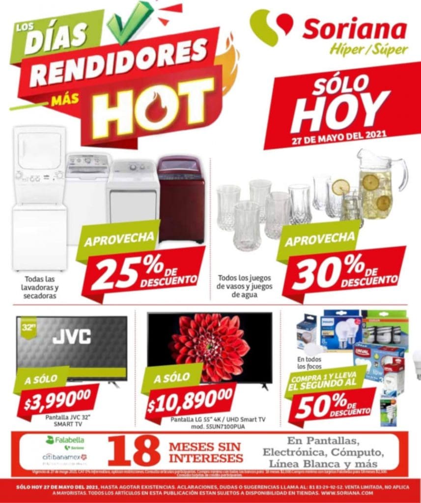 Folleto Soriana Hot Sale Días Rendidores 27 de mayo 2021 1