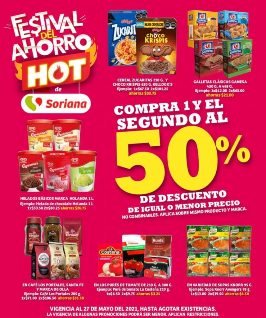 Folleto Soriana Hot Sale Días Rendidores 27 de mayo 2021 2