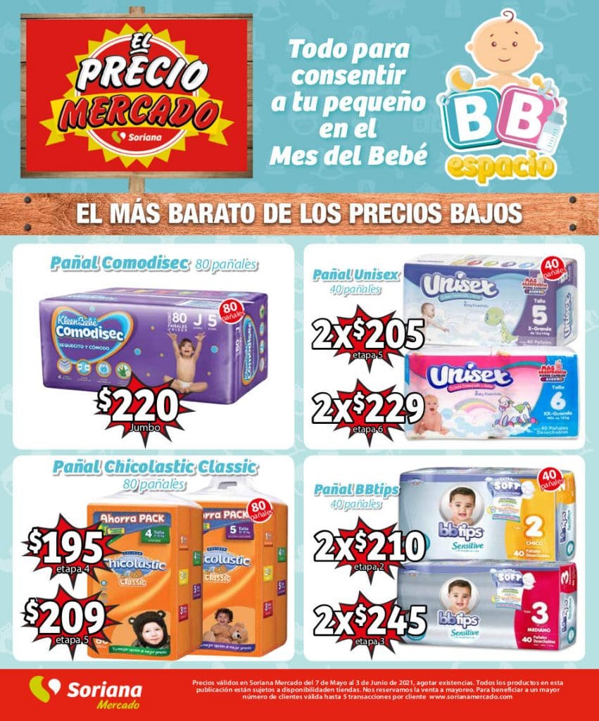 Folleto Soriana Mercado Ofertas Bebés del 7 de mayo al 3 de junio 2021 12