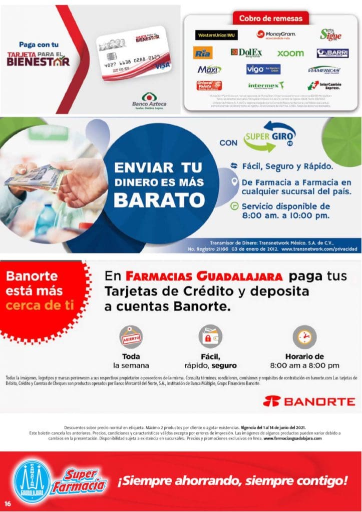 Folleto Farmacias Guadalajara Precios Bajos 1 al 14 de junio 2021 15