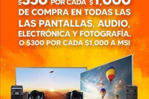 Temporada Naranja 2021: $350 de descuento en pantallas, audio, electrónica y fotografía