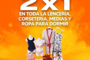 La Comer Temporada Naranja 2021: 2×1 en lencería, corsetería, medias y ropa para dormir